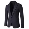 Herren-Blazer, Jacke, Fischgrätenmuster, Sportmantel, elegant, formelle Abendessen, Baumwollanzüge, schmale Passform, ein Knopf, Revers, Freizeitmantel, Coffe246k