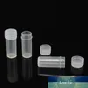 500 sztuk / partia 5 ml Plastikowe butelki próbki Mini Clear Storage Fiales Case Pill Capsule Capsule Containers JARS Test Tube Garnek do pokrywy