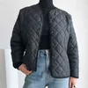 Automne hiver femmes manteau noir avant court et long design lâche simple boutonnage coton veste chaude 211216