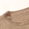 Women Sweater Oneck 100 ٪ Pure Goat Cashmere Knitting Pullovers Female Winter Soft Warm Dark Jumps Clote Long Sleeve 201130