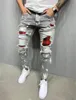 Nouveau Mode Streetwear Denim Jeans Hommes Pantalons Maigre Joggers Déchiré Homme Fermeture Éclair Hip Hop Harajuku Mâle Homme Denim