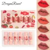 Dragon Ranee Lip Candy forma hidratante à prova d 'água de longa duração Líquido maquiagem lipgloss cosmético 6 pcs / set