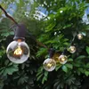 Patio Lights G40 Globe Party Christmas String Light, bianco caldo 25 lampadine vintage trasparenti 25ft luce fata, ghirlanda decorativa per esterni 201204