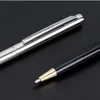 Luxury Metal Silver Black Signature Ballpoint Bearpoint для делового письма Офисные школьные принадлежности Канцелярские товары на заказ Подарок логотипа