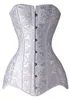 Mode-Plus Taille Corset Double 26 Acier Désossé Corset Overbust Long Torse Bustiers Taille Formateur Corsets Shapewear Cincher Corselet