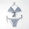 2022 بيع ملابس بيكيني أزياء ملابس السباحة في مخزون ملابس السباحة ضمادة ضمادة مثيرة بدلات الاستحمام وسادة القطر 4 Styles182i