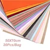 20pcs 70x50cm Floral Wrapping Paper Gift Packaging Valentine's Day Wedding Bouquet Packing Craft