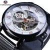 Nouveau Forsining Fusini commerce extérieur Style populaire transfrontalier manuel creux montre mécanique hommes ceinture en acier montre-bracelet 2432