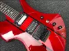 Aangepaste gevlamde esdoorn top elektrische gitaar hals door body palissander toets met zwarte hardware accepteren logo vorm Verandert EMS
