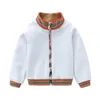 Kids Designer Jackets Boys Girls White Plaid Pattern Cotton Casual Sport Coat Christmas Outwear Jacket Children Boutique Clothing