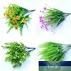 1 PCS Grama Verde Plantas Flor Artificial Flower Flower Festa De Casamento Decoração DIY DIY Home Fest Gabinete De Mobiliário De Escritório