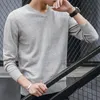 Tröja män Autumn Casual Pullovers män V-ringning Solid Cotton Sticke Brand Clothing Slim Fit manliga tröjor Pull Homme 201126