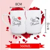 Couple cups a pair of creative trends Korean mugs personality water ceramic get married and give gifts for birthdays Y200104