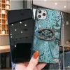 Wzór Wąż Crossbody Wallet Case dla iPhone 13 11 12 Pro XR X 8 7 Plus Samsung S20 Ultra z łańcuchem Smycz Moda Designer Pokrywa