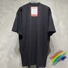 2021SSヘビーファブリックTシャツ1高品質の特大トップティー刺繍タグTシャツ