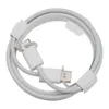 1m USB-typ C till typ-C-datakablar 3A 60W PD Snabb laddningsladdare för MacBook Samsung Huawei Moto LG