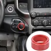 Aluminium legering versnellingsschakelaar Switch Knop Bezel Accessoires voor 2018 2019 2020 Dodge Ram 1pcs Red204W