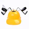 Beer Cola Drink Drinking Helmet Hat Can Holder Party Toys Yellow1