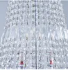 Nowoczesne Srebrne Cyrstal Żyrandole LED Light American K9 Kryształ Żyrandol Światła Oprawa Europejski Luksusowe Lampy Wisiorek Willa Strona główna Oświetlenie wewnętrzne Średnica100cm