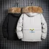 Vinter jackor män päls varm tjock bomull stor fack hooded parkas mens casual mode varma kappor plus storlek 3xl 4xl 5xl överrock