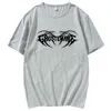 Metalen Rap Style Mercury Retrograde Afbeelding Gedrukte Ghostemane T-shirt T-shirts Zwart Wit Korte mouw oversized katoenen T-shirt Tops G1222