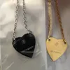 Collar de corazón de oro mujer pareja de acero inoxidable cadena rosa colgante joyería Día de San Valentín regalo de Navidad para novia accesorios al por mayor