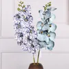 One Silicon Butterfly Orchid Flower Branch Artificial Good Quality Moth Phalaenopsis Orchid 9 Heads for Wedding Centerpieces