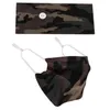 Tie Dye bandeau avec bouton Designer Sports Sweat Face Cover Holder Bandes de cheveux de mode Galaxy Imprimer Protéger l'oreille bandeau masques de bouche ZGY225