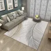 Simple style feather pattern carpet corridor door mat non-slip living room carpet mat bedside carpet