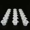 Verf Potten Strip 3 ml / 0.1 oz Mini Lege Plastic Verf Cups Pigment Opslag Containers 6 Cups/Strip Anti-lek voor Klaslokalen Scholen Schilderijen