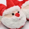 XiaoKaiXin Pantofole da Babbo Natale in peluche caldo invernale da interno per donna/uomo/bambino Pantofola da casa in stile natalizio adatto per regali di Natale X1020