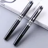 High Quality 0.5mm Black Luxury Metal Ballpoint Pen Business Gifts Ball Pen Writing Office School Supplies Stationery 03723 201111