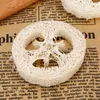 Natural Loofah Soap Dishes Loofa Slices Cleanner Sponge Handmade Loofah Soap Box Tray Shower Scrubber Bathroom Accessories YG1042