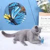 Butterfly Bell-Style Funny Cat Stick Pet Sabing Cats Интерактивная игрушка многоцветная опциональная WH0153