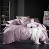 100% cotone Twin Queen King size Set biancheria da letto singola matrimoniale Nero Grigio Lenzuola Copripiumino Lenzuolo con angoli Set letto ropa de cama T200706