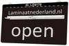 LD4170 LAMINAAT NEDERLANDオープン3D彫刻LEDライトサイン卸売小売