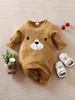 Yierying baby cartone animato ricamato raglan manica raglan tuta lei