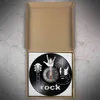 Rock Guitar Vinyl Album Re-purposed Record Wall Clock Rock N Roll Music Room Decor Vintage Retro Music Instrument Inspired Gift H1230