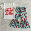 RTS Whole Baby Girls Clothes Outfits Fashion Kids Boutique Clothing Little Baby Toddler Girls Clothes Sets Bell Bottom Pants N6489657