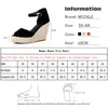 Mcckle Plus Size Bohemian Women Sandals Ankelband Strap Platform kilar för kvinnliga skor Flock High Heels Cover Heel Sandal