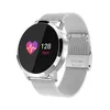 Q8 Runde intelligente Uhr mit Metallband Farbe Blut Sauerstoff Herzfrequenzüberwachungsinformationen Push Bluetooth 4.0 Smartwatch