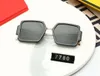 Sommar Solglasögon Man Kvinna Unisex Fashion Glasses Retro Square Frame Design UV400 Solglasögon 4Color Valfritt