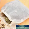 10 Bomull Muslin Drawstring Spänning Tea Matlagning Separat Spice Food Filter Bag