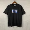 T-shirt Kith ricamo Oversize Uomo Donna T-shirt York T-shirt casual estiva di alta qualità T 220302 ADQ9 804