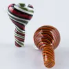 Colored High Borosilicate External Cigarette Pipe Cigarettes Holder Glass Reclaimer Smoke Collector Glass Bowl Pipes Accessories WH0566