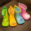 Nowe Kid Deszcz Buty Dzieci Boot Kostki PCV Gumy Chłopiec Kreskówka Cartoon But Water Berbeć Raincoat Girl Wodoodporne Buty Rain Spring LJ200911