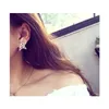 Stud Ladies Pearl Diamonds Hollowed Out Five-pointed Star Earrings Earrings Wholesa sqcnlq queen66