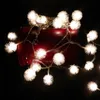 YIYANG LED Snowball String Lights 10M 100 Snow Flakes Christmas Light Holiday Wedding Party Decoration Lightings 110V 220V US EU