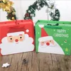 Babbo Natale Merry Christmas Candy Gift Boxes Ospite Packaging Borse di carta Borsa Gift festa di Natale Favori per bambini Decorazione regalo6995691