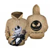 The Nightmare Before Christmas Hoodie 3D Print Sweatshirts Hoodies Cosplay Sally Jack Skellington Santa Zipper Jacket Coat